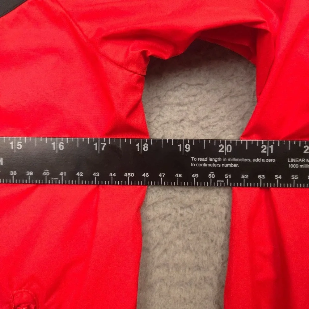 Nike Full Zip Hooded Jacket Boys Youth L Red Black Colorblock Windbreaker